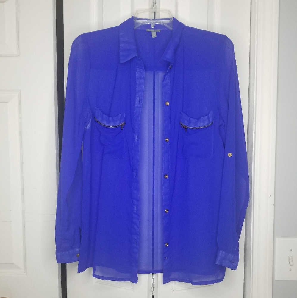 Button up, long sleeve shirt